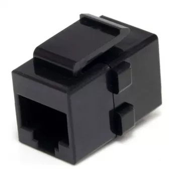 StarTech.com Cat 6 RJ45 Keystone Jack -verkkoliitin - naaras/naaras, musta, RJ-45, RJ-45, 90 mm, 125 mm, 2 mm