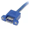 StarTech.com 2 portin paneeliasennettava USB 3.0 -kaapeli - USB A - emolevyheader-kaapeli naaras/naaras