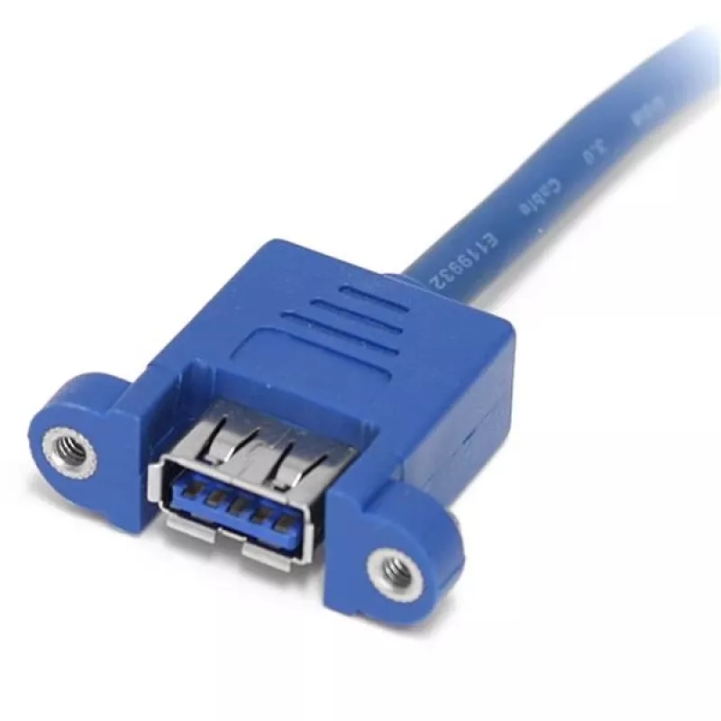 StarTech.com 2 portin paneeliasennettava USB 3.0 -kaapeli - USB A - emolevyheader-kaapeli naaras/naaras