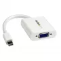 StarTech.com Mini DisplayPort - VGA -adapteri - aktiivinen Mini DP - VGA -muunnin - 1080p video - mDP tai Thunderbolt 1/2 Mac/PC - VGA-näyttöön/projektoriin/näyttöön - mDP 1.2 - VGA -dongle - valkoinen