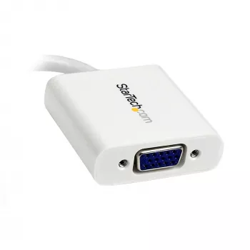 StarTech.com Mini DisplayPort - VGA -adapteri - aktiivinen Mini DP - VGA -muunnin - 1080p video - mDP tai Thunderbolt 1/2 Mac/PC - VGA-näyttöön/projektoriin/näyttöön - mDP 1.2 - VGA -dongle - valkoinen