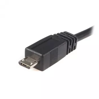 StarTech.com 0,5 m Micro-USB-kaapeli - A - Micro B, 0,5 m, USB A, Micro-USB B, USB 2.0, uros/uros, musta
