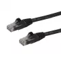 StarTech.com 7m CAT6 Ethernet-kaapeli – musta CAT 6 Gigabit Ethernet -kaapeli – 250MHz 100W PoE RJ45 UTP verkko-/patch-kaapeli ilman kielekettä vedonpoistolla yksittäin testattu