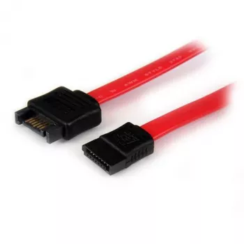 StarTech.com 0,3 m SATA-jatkokaapeli, 0,3 m, SATA III, SATA 7-pin, SATA 7-pin, uros/naaras, musta, punainen