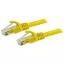 StarTech.com 15m CAT6 Ethernet-kaapeli – keltainen, CAT 6 Gigabit Ethernet -johto – 250 MHz 100W PoE RJ45 UTP verkko-/patch-kaapeli, ilman kielekettä vedonpoistolla, yksittäin testattu