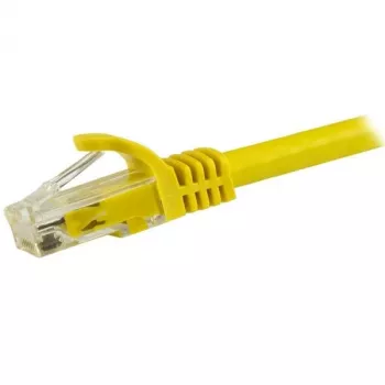 StarTech.com 15m CAT6 Ethernet-kaapeli – keltainen, CAT 6 Gigabit Ethernet -johto – 250 MHz 100W PoE RJ45 UTP verkko-/patch-kaapeli, ilman kielekettä vedonpoistolla, yksittäin testattu