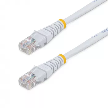 StarTech.com 15m Cat5e valkoinen muotoiltu RJ45 UTP Cat 5e -patch-kaapeli - 15 m patch-kaapeli