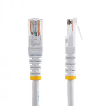 StarTech.com 15m Cat5e valkoinen muotoiltu RJ45 UTP Cat 5e -patch-kaapeli - 15 m patch-kaapeli