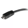 StarTech.com 15 cm Micro-USB - Mini-USB -adapterikaapeli M/W, 0,15 m, Mini-USB B, Micro-USB A, uros/naaras, musta