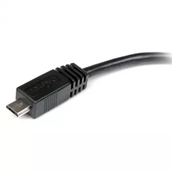 StarTech.com 15 cm Micro-USB - Mini-USB -adapterikaapeli M/W, 0,15 m, Mini-USB B, Micro-USB A, uros/naaras, musta