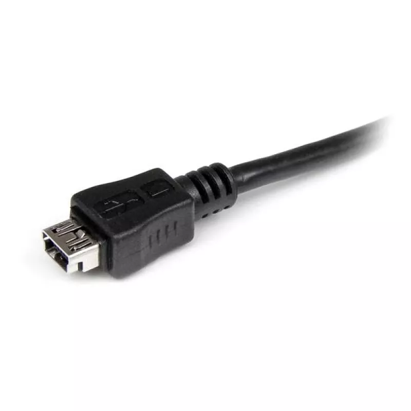 StarTech.com 15 cm Micro-USB - Mini-USB -adapterikaapeli M/W, 0,15 m, Mini-USB B, Micro-USB A, uros/naaras, musta