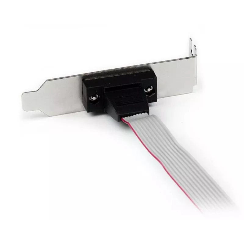 StarTech.com 1-porttinen 16 tuuman DB9 sarjaportin liitäntäpaneeli 10-pin-headeriin – Low Profile