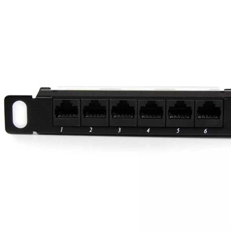 StarTech.com 24-porttinen 0.5U Cat5e -patch-paneeli – RJ45 Ethernet Rackmount Cat 5e 110 -patch-paneeli