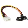 StarTech.com 30,5 cm LP4 - 2x lukittuva SATA -virtakaapelin Y-haaroitinadapteri – 4-pin LP4 - kahteen SATA