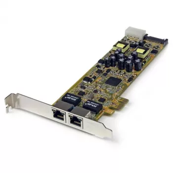 StarTech.com kaksiporttinen PCI Express Gigabit Ethernet PCIe -verkkokorttiadapteri – PoE/PSE
