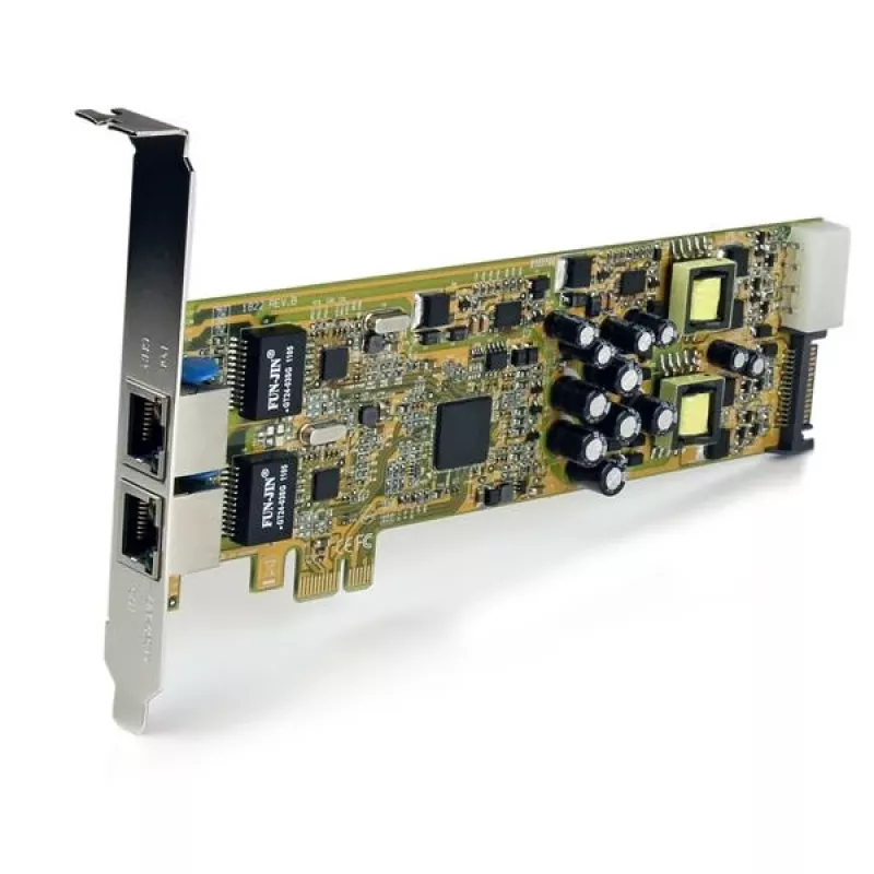 StarTech.com kaksiporttinen PCI Express Gigabit Ethernet PCIe -verkkokorttiadapteri – PoE/PSE