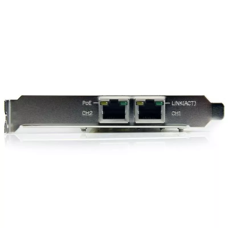 StarTech.com kaksiporttinen PCI Express Gigabit Ethernet PCIe -verkkokorttiadapteri – PoE/PSE