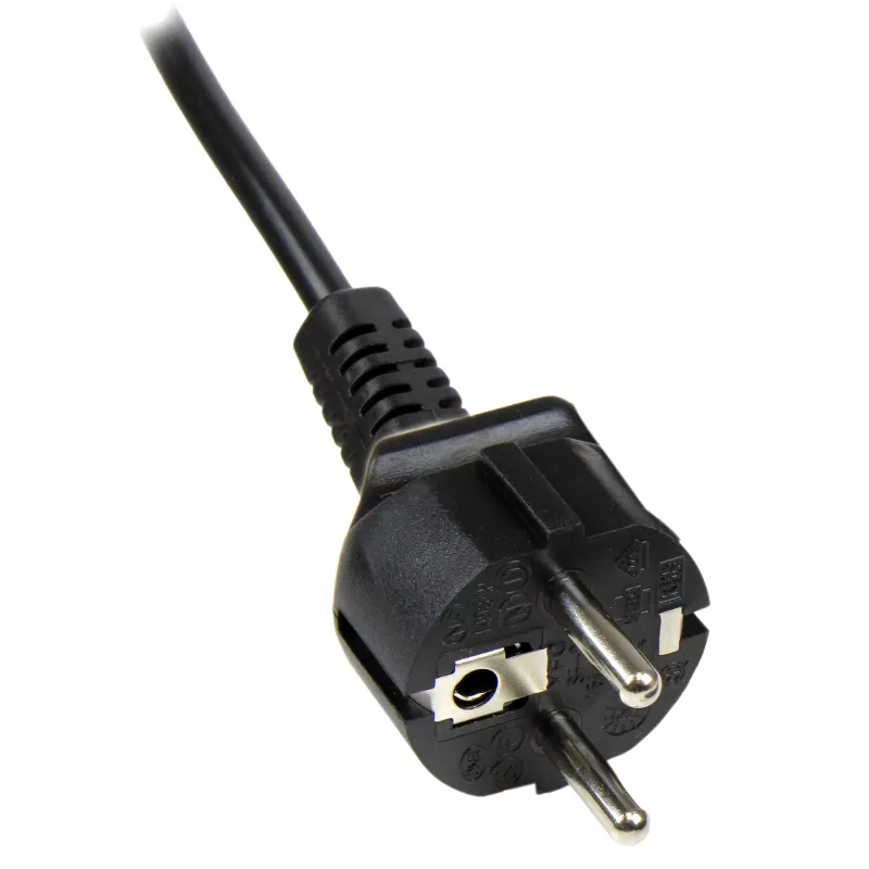 StarTech.com 2m kannettavan virtakaapeli, EU Schuko - C5, 2,5 A 250 V, 18AWG, kannettavan varakaapeli, virtalähdekaapeli, laturikaapeli, apilaliitin-/Mikki Hiiri -virtakaapeli