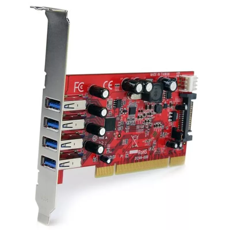 StarTech.com 4-porttinen PCI USB 3.0 -adapterikortti SATA/SP4-virtaliitännällä