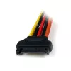 StarTech.com 15 cm lukittuva SATA-virtalähde Y-haarakaapeli-adapteri – uros/naaras