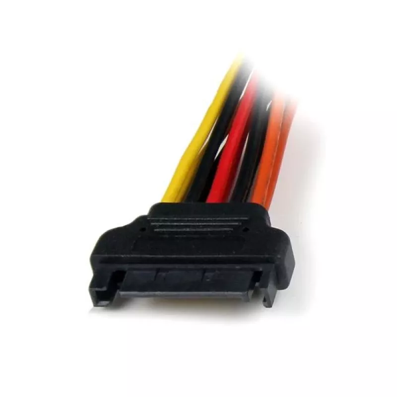 StarTech.com 15 cm lukittuva SATA-virtalähde Y-haarakaapeli-adapteri – uros/naaras