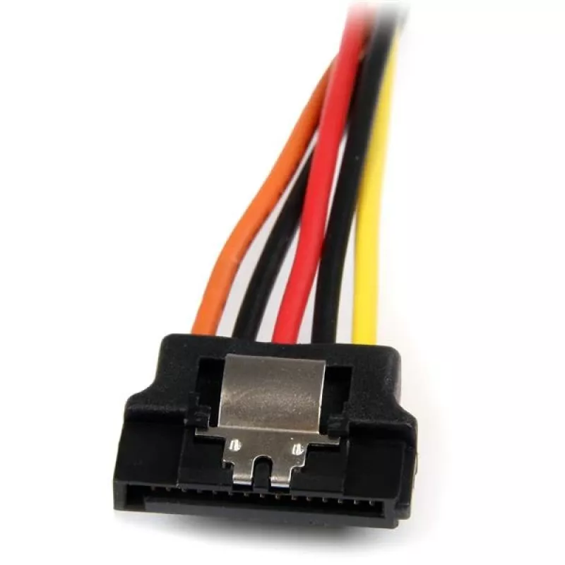 StarTech.com 15 cm lukittuva SATA-virtalähde Y-haarakaapeli-adapteri – uros/naaras