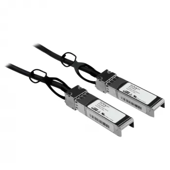StarTech.com Cisco SFP-H10GB-CU5M -yhteensopiva 5 m 10G SFP+ - SFP+ suoraliitäntäkaapeli Twinax – 10GbE SFP+ kupari-DAC 10 Gbit/s vähän virtaa kuluttava passiivinen Mini GBIC/lähetin-vastaanotinmoduuli DAC Firepower ASR920 ASR9000