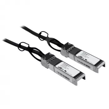 StarTech.com Cisco SFP-H10GB-CU1M -yhteensopiva 1 m 10G SFP+ - SFP+ suoraliitäntäkaapeli Twinax – 10GbE SFP+ kupari-DAC 10 Gbit/s vähän virtaa kuluttava passiivinen Mini GBIC/lähetin-vastaanotinmoduuli DAC Firepower ASR920 ASR9000