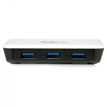 StarTech.com USB 3.0 - Gigabit Ethernet NIC -verkkosovitin 3-porttisella keskitimellä – valkoinen