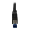 StarTech.com 1 m musta SuperSpeed USB 3.0 -kaapeli – kulmikas A - B – uros/uros