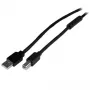 StarTech.com 20 m aktiivinen USB 2.0 A - B -kaapeli, pitkä USB-kaapeli, USB-tulostinkaapeli, 1x USB A (uros), 1x USB B (uros), musta