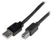 StarTech.com 20 m aktiivinen USB 2.0 A - B -kaapeli, pitkä USB-kaapeli, USB-tulostinkaapeli, 1x USB A (uros), 1x USB B (uros), musta