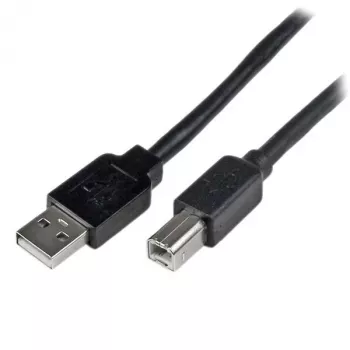 StarTech.com 20 m aktiivinen USB 2.0 A - B -kaapeli, pitkä USB-kaapeli, USB-tulostinkaapeli, 1x USB A (uros), 1x USB B (uros), musta