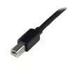 StarTech.com 20 m aktiivinen USB 2.0 A - B -kaapeli, pitkä USB-kaapeli, USB-tulostinkaapeli, 1x USB A (uros), 1x USB B (uros), musta