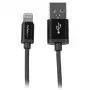 StarTech.com 1 m USB - Lightning -kaapeli – iPhone/iPad/iPod-latauskaapeli – suurnopeus Lightning - USB -kaapeli – Apple MFi -sertifioitu – musta
