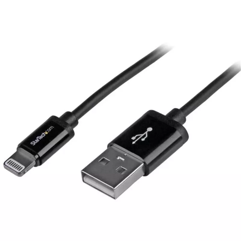 StarTech.com 1 m USB - Lightning -kaapeli – iPhone/iPad/iPod-latauskaapeli – suurnopeus Lightning - USB -kaapeli – Apple MFi -sertifioitu – musta