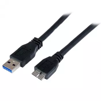 StarTech.com 1 m (3 ft) sertifioitu SuperSpeed USB 3.0 A - Micro B -kaapeli – uros/uros