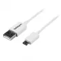 StarTech.com 0,5 m valkoinen Micro-USB-kaapeli – A - Micro B