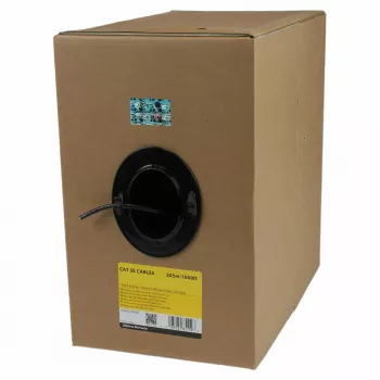 StarTech.com irtotavarana Cat 5e Ethernet -kaapeli – 304,8 m – massiivijohdin – CMR-sertifioitu – musta – TAA-yhteensopiva