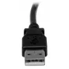 StarTech.com 1 m USB 2.0 -kaapeli A - kulmikas B – uros/uros, 1 m, USB A, USB B, USB 2.0, uros/uros, musta