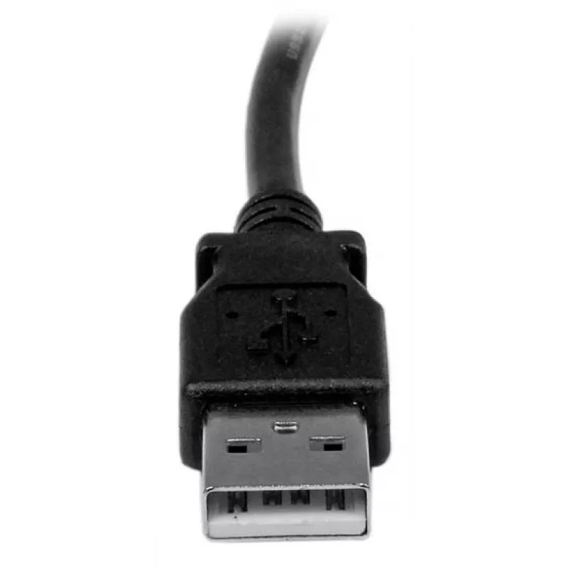 StarTech.com 1 m USB 2.0 -kaapeli A - kulmikas B – uros/uros, 1 m, USB A, USB B, USB 2.0, uros/uros, musta