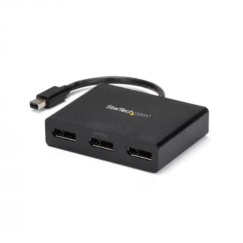 StarTech.com 3-porttinen moninäyttöadapteri – Mini DisplayPort - DisplayPort MST -keskitin, dual 4K 30 Hz & 1x 1080p – videosplitteri laajennettuun työpöytätilaan vain Windowsissa – mDP 1.2 - 3x DP