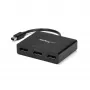 StarTech.com 3-porttinen moninäyttöadapteri – Mini DisplayPort - DisplayPort MST -keskitin, dual 4K 30 Hz & 1x 1080p – videosplitteri laajennettuun työpöytätilaan vain Windowsissa – mDP 1.2 - 3x DP