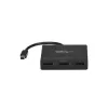 StarTech.com 3-porttinen moninäyttöadapteri – Mini DisplayPort - DisplayPort MST -keskitin, dual 4K 30 Hz & 1x 1080p – videosplitteri laajennettuun työpöytätilaan vain Windowsissa – mDP 1.2 - 3x DP