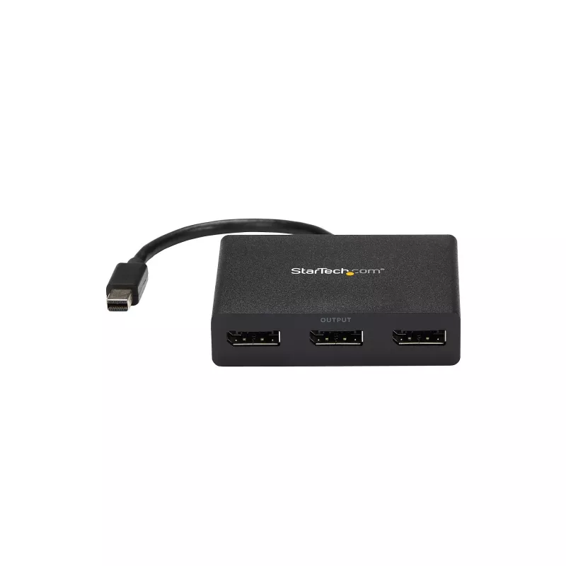 StarTech.com 3-porttinen moninäyttöadapteri – Mini DisplayPort - DisplayPort MST -keskitin, dual 4K 30 Hz & 1x 1080p – videosplitteri laajennettuun työpöytätilaan vain Windowsissa – mDP 1.2 - 3x DP