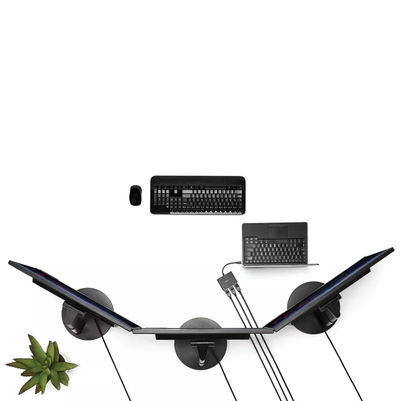 StarTech.com 3-porttinen moninäyttöadapteri – Mini DisplayPort - DisplayPort MST -keskitin, dual 4K 30 Hz & 1x 1080p – videosplitteri laajennettuun työpöytätilaan vain Windowsissa – mDP 1.2 - 3x DP