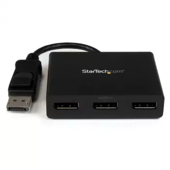 StarTech.com 3-porttinen moninäyttöadapteri – DisplayPort 1.2 MST -keskitin dual 4K 30 Hz & 1x 1080p – videosplitteri laajennettuun työpöytätilaan vain Windows-PC:illä – DP - 3x DP -näytöt