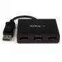 StarTech.com 3-porttinen moninäyttöadapteri – DisplayPort 1.2 MST -keskitin dual 4K 30 Hz & 1x 1080p – videosplitteri laajennettuun työpöytätilaan vain Windows-PC:illä – DP - 3x DP -näytöt