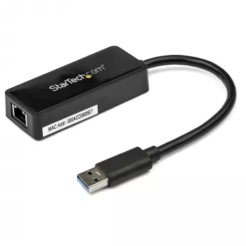 StarTech.com USB 3.0 - Gigabit Ethernet -adapteri NIC USB-portilla – musta