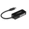 StarTech.com USB 3.0 - Gigabit Ethernet -adapteri NIC USB-portilla – musta